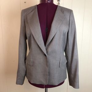 Lafayette 148 Nougat Multi Classic Blazer 12 NWT Career Tailored Suit Jacket